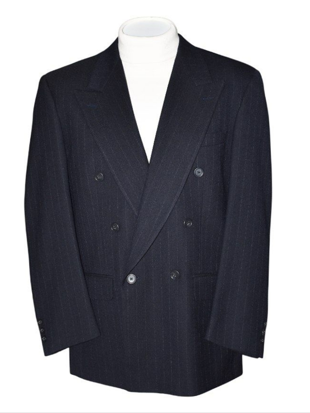 Rare Vtg Christian Dior Monsieur 100% Wool Double Breasted Blazer 42R USA